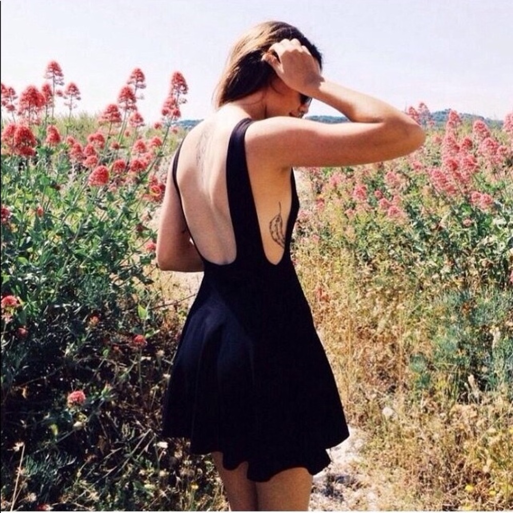 American Apparel backless skater dress
